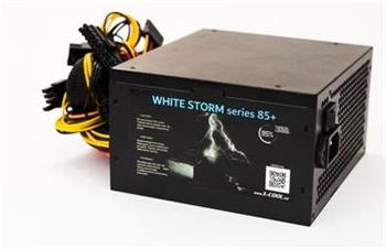 1stCOOL zdroj 450W WHITE STORM 450 85+ s aktivnim PFC, ventilátor 120mm