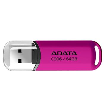 ADATA Flash Disk 64GB C906, USB 2.0, růžová