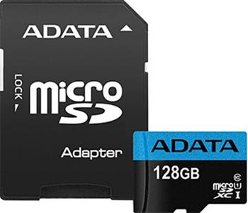 Adata/micro SDXC/128GB/100MBps/UHS-I U1 / Class 10/+ Adaptér