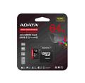 ADATA MicroSDXC karta 64GB High Endurance UHS-I C10 V30 A2 (R:100/W:80 MB/s) + SD adaptér