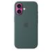 Apple Silikonový kryt s MagSafe na iPhone 16 Plus – jezerně zelený