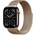 Apple Watch Series 11 Cellular (46mm) Zlatý titan se zlatým milánským tahem S/M