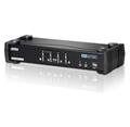 Aten CS-1784A DataSwitch elektronický 4:1 (kláv.,DVI,myš,audio 7.1) USB