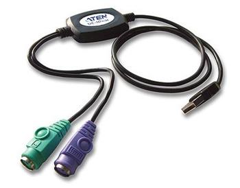 ATEN UC-10KM USB konvertor na 2xPS/2 kl.+myš, kabelový