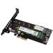 AXAGON PCEM2-XS, PCIe x16 - M.2 NVMe M-key slot adaptér, kryt s chladičem pro pasivní chlazení