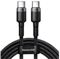 Baseus datový kabel Cafule USB-C PD2.0 100W 2m 20V 5A šedo-černý