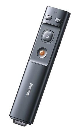 Baseus Orange dot laserové bezdrátové ukazovátko, šedá