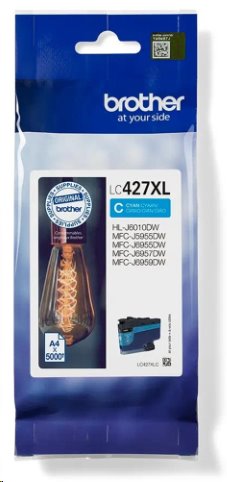 Brother LC-427XLC azurová náplň