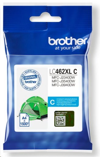 Brother LC-462XLC azurová náplň