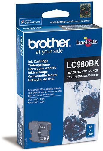 BROTHER LC-980Bk černá náplň pro DCP-145C,165C, MFC250C, 290C, 300str.@5%