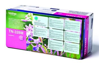 BROTHER TN-328M toner purpurový, 6k