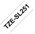 Brother TZe-SL251, bílá / černá (24mm, samolaminovací), délka 8m