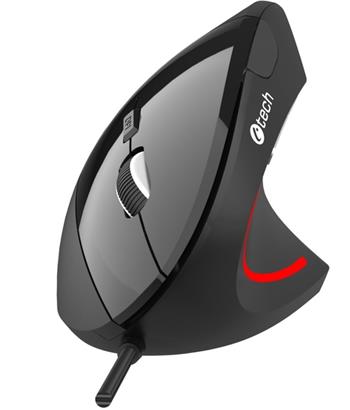 C-TECH myš VEM-09C, vertikální, drátová, 6 tlačítek, 1,5m, USB