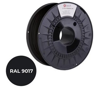 C-TECH PREMIUM LINE, PETG, dopravní černá, RAL9017, 1,75mm, 1kg