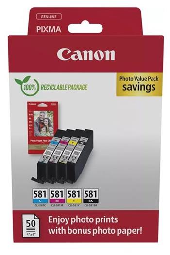 Canon cartridge INK CLI-581 BK/C/M/Y PHOTO VALUE