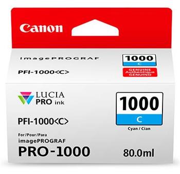 Canon cartridge PFI-1000C Cyan Ink Tank