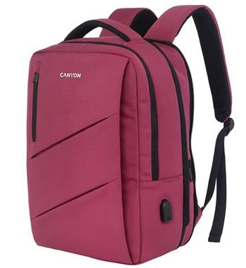 CANYON BPE-5 batoh pro 15.6" notebook, růžový