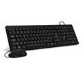 CONNECT IT Combo drátová černá klávesnice + myš, CZ + SK layout