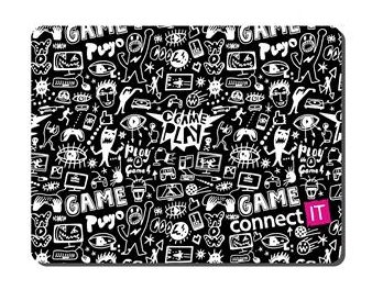 CONNECT IT DOODLE podložka pod myš, vel. S (320 × 245 mm)