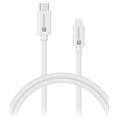 CONNECT IT Wirez USB-C -> Lightning, 27 W, 1 m, BÍLÁ