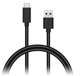 CONNECT IT Wirez USB-C (Type C) -> USB-A, USB 3.1 Gen 1, černý, 2 m