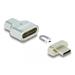 Delock Magnetický adaptér Thunderbolt™ 3 / USB Type-C™ (režim DP Alt), 8K 30 Hz ze zástrčkového na zásuvkový