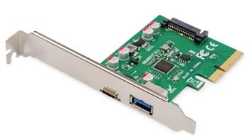 Digitus Karta PCIe, USB Type-C + USB Type-A až 10 GB / s