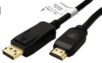 DisplayPort - HDMI kabel, DP(M) -> HDMI M, 4K@60Hz, 5m
