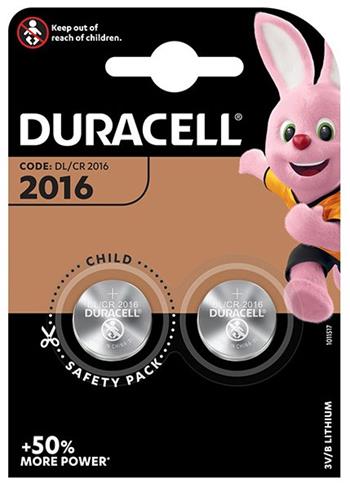 DURACELL - LI knoflíková baterie 2016 2 ks