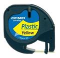 DYMO páska plastová LetraTAG (12mm x 4m) černá na žluté S0721570
