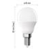Emos LED žárovka Basic Mini Globe / E14 / 9,4 W (60 W) / 806 lm / neutrální bílá