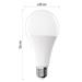 Emos LED žárovka Classic A80 / E27 / 20 W (150 W) / 2452 lm / studená bílá