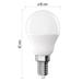Emos LED žárovka Classic Mini Globe / E14 / 4,2 W (40 W) / 470 lm / neutrální bílá