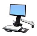ERGOTRON StyleView® Sit-Stand Combo Arm,nástěnný držák do lišty LCD, klávesnice+ myš,sklopný