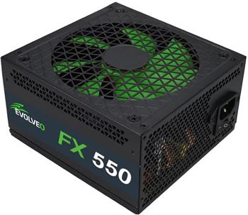 EVOLVEO FX 550 , zdroj 550W ATX, 14cm, tichý, 80+, bulk