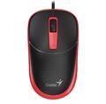 GENIUS DX-123, 1200dpi, myš optická, černo-červená