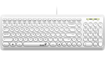 Genius Slimstar Q200 USB bílá, klávesnice, tichá