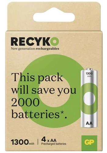 GP ReCyko 1300 AA (HR6) tužka, 4 pack