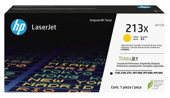 HP 213X High Yield Yellow LaserJet Toner Cartridge, W2132X