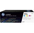 HP 312A 3-pack CMY LJ Toner Cart, CF440AM