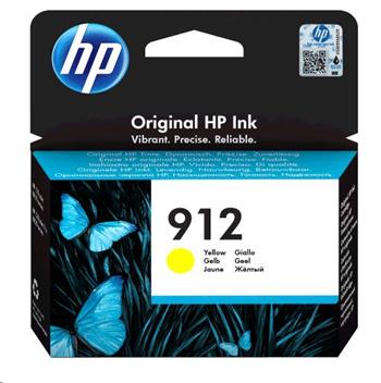 HP 912 Yellow Original Ink Cartridge, 3YL79AE