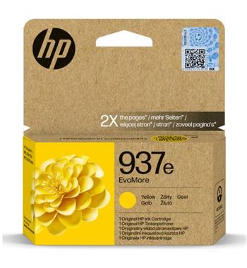 HP 937e EvoMore Yellow Original Ink Cartridge 4S6W8NE