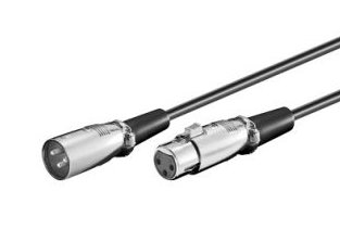 Kabel 1x XLR(M) - 1x XLR(F), 2m