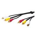 Kabel 3x Cinch (M) - 3x Cinch (M), 2x audio/1x video,15m