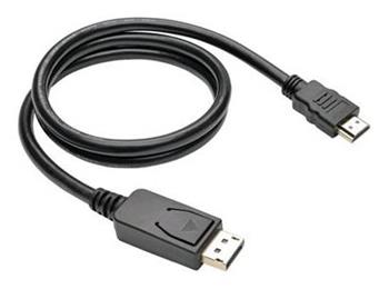 Kabel C-TECH DisplayPort/HDMI, 2m, černý