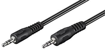 Kabel propojovací stereo jack 3.5mm M/M 1m 11.09.4501