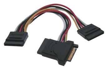 Kabel S-ATA napájecí rozbočka 1x - 3x SATA