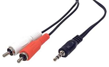 Kabel stereo jack 3,5mm M/2x cinch M, 1,5m