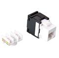Keystone konektor kat. 6, nestíněný, 180°, montáž bez nástrojů