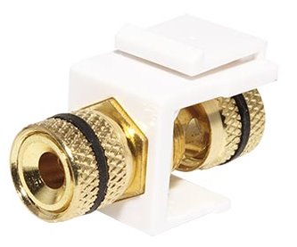 Keystone spojka banánek pro reproduktory, černý